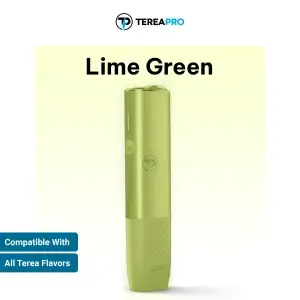 Original IQOS ILUMA i One Lime Green showing compact size and premium build quality in Dubai