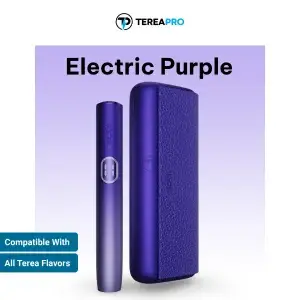 IQOS ILUMA i Prime Electric Purple heated tobacco device with Smartcore tech for UAE TEREA users.