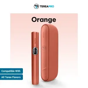 IQOS ILUMA i Standard Vivid Terracotta orange heated tobacco system with elegant ergonomic design