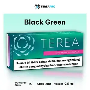 IQOS TEREA Black Green Indonesia heatstick with menthol and green fruit for Sharjah users