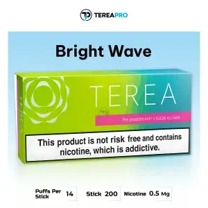 TEREA Bright Wave Indonesia IQOS ILUMA compatible menthol flavored tobacco sticks box in Dubai