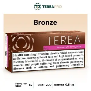 IQOS TEREA Bronze Italy sticks Dubai UAE warm tobacco cocoa flavor ILUMA compatible