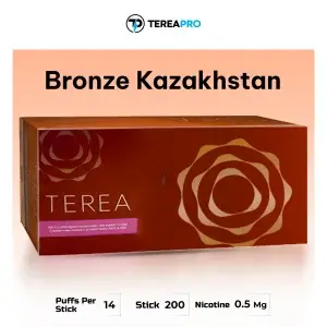 TEREA Bronze Kazakhstan heat-not-burn tobacco sticks with rich cocoa flavor for IQOS ILUMA in Dubai