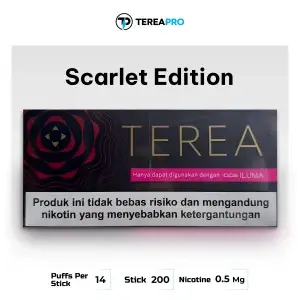 Premium IQOS TEREA Scarlet Edition Indonesia for ILUMA with tobacco spice flavor in Dubai