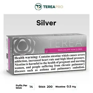 IQOS TEREA Silver Italy smooth tobacco heatsticks for IQOS ILUMA Dubai UAE
