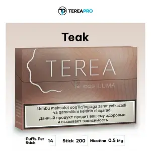 IQOS TEREA Teak Uzbekistan tobacco sticks pack for IQOS ILUMA with bold earthy woody flavor UAE