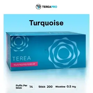 Authentic IQOS TEREA Turquoise Kazakhstan berry menthol sticks for ILUMA delivery in Abu Dhabi