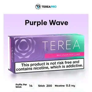 IQOS TEREA Purple Wave Swiss berry menthol heated tobacco pack compatible with IQOS ILUMA Dubai