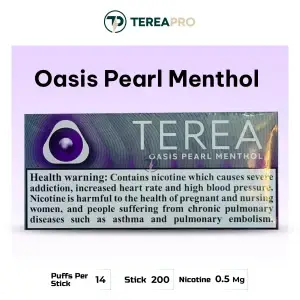 Authentic IQOS TEREA Oasis Pearl Menthol Italy: Italian heatsticks now in UAE