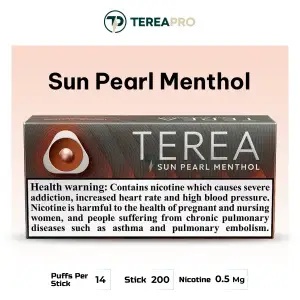 Order IQOS TEREA Sun Pearl Menthol Italy stick with watermelon menthol click capsule for IQOS ILUMA in Dubai
