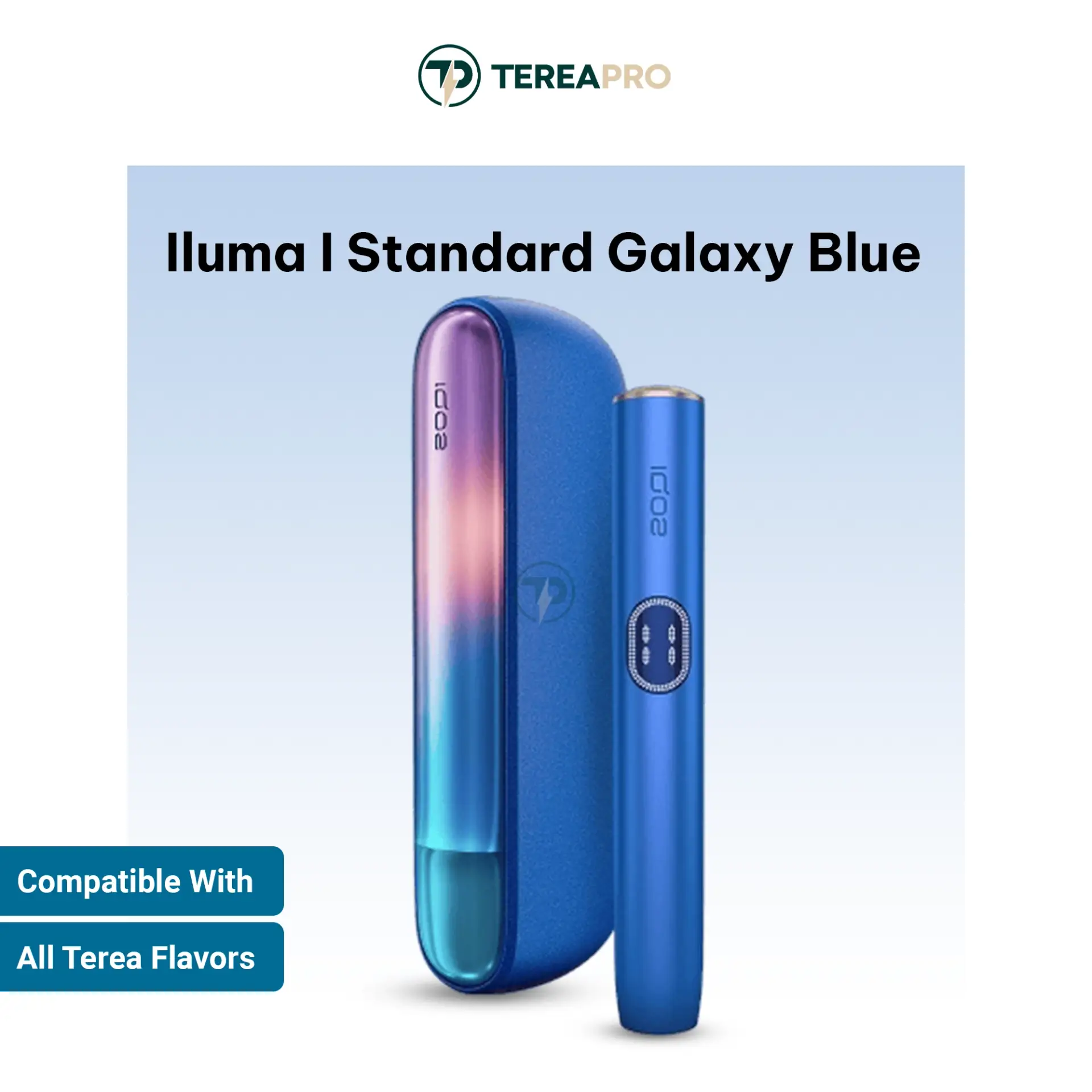 ILUMA i Standard Galaxy Blue Limited Edition device and holder set