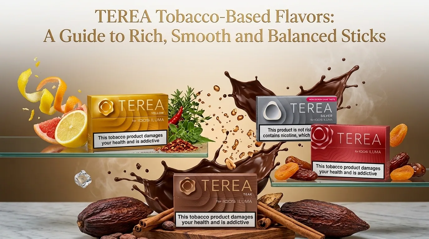 TEREA tobacco sticks in rich, smooth and balanced flavors availble in Dubai and Sharjah